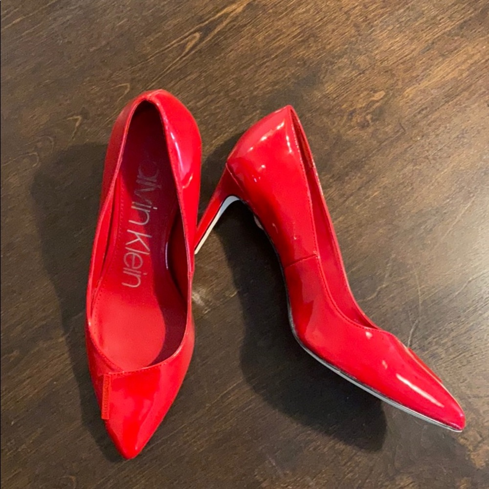 Calvin Klein Red 3” heels